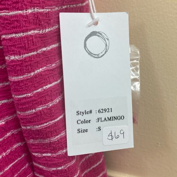 Habitat NWT Flamingo women’s size Small striped sweater - Picture 5 of 9